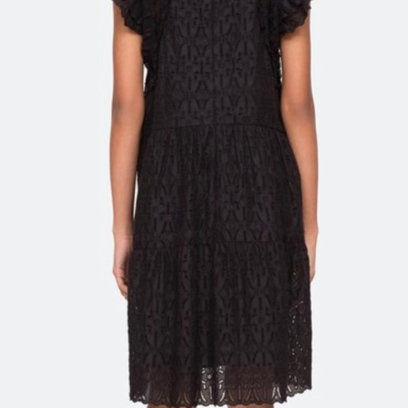 ❤️NWT SEA NEW YORK INGRID Eyelet Ruffle Flutter Dress❤️ - Picture 5 of 9